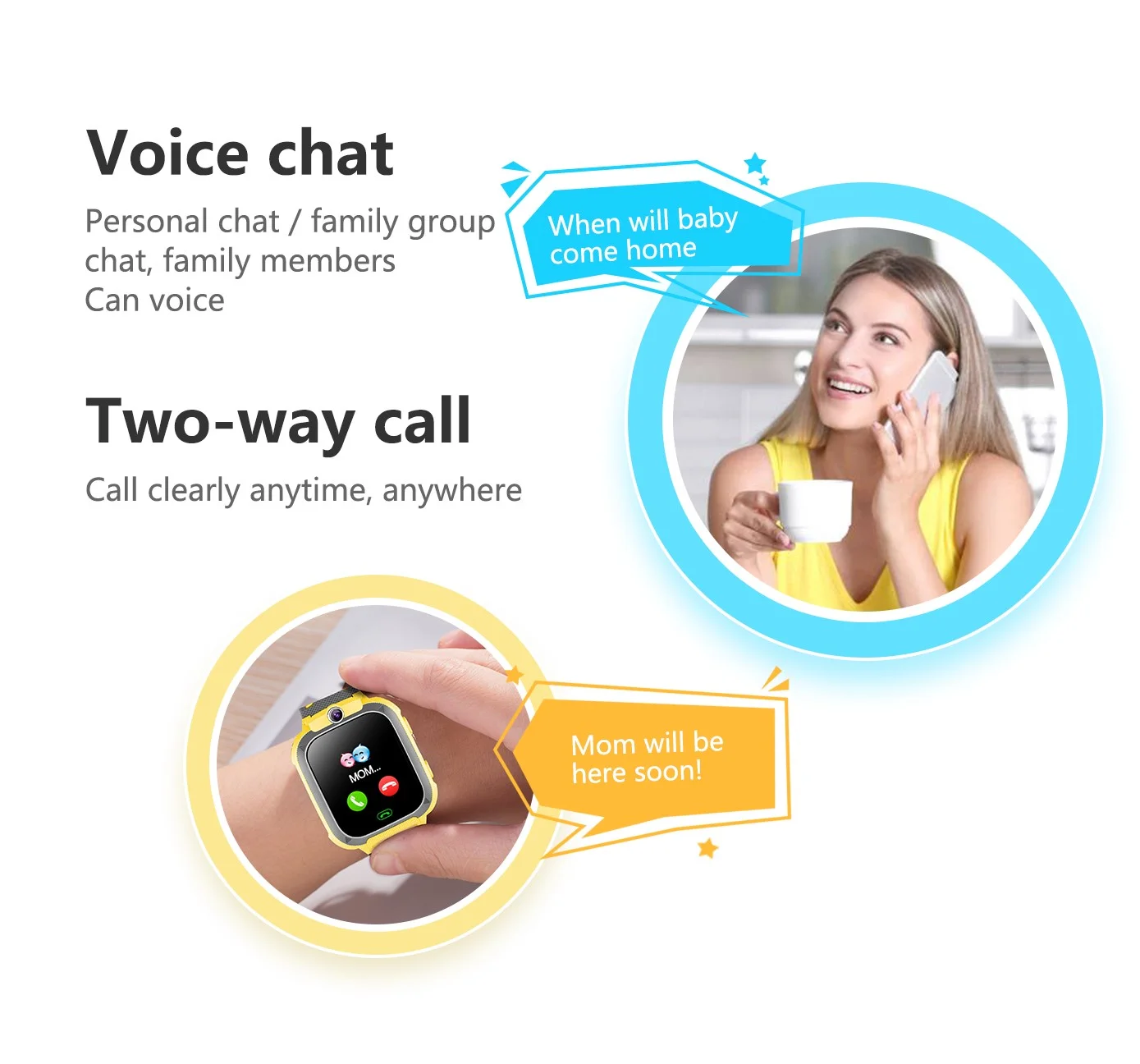 2025 Newest VE02 Safety Care Product Kids Smart Watch Phone Anti-Lost LBS Tracking Smart Bracelet 2G GPS Wrist Watch for Kids - Image 2