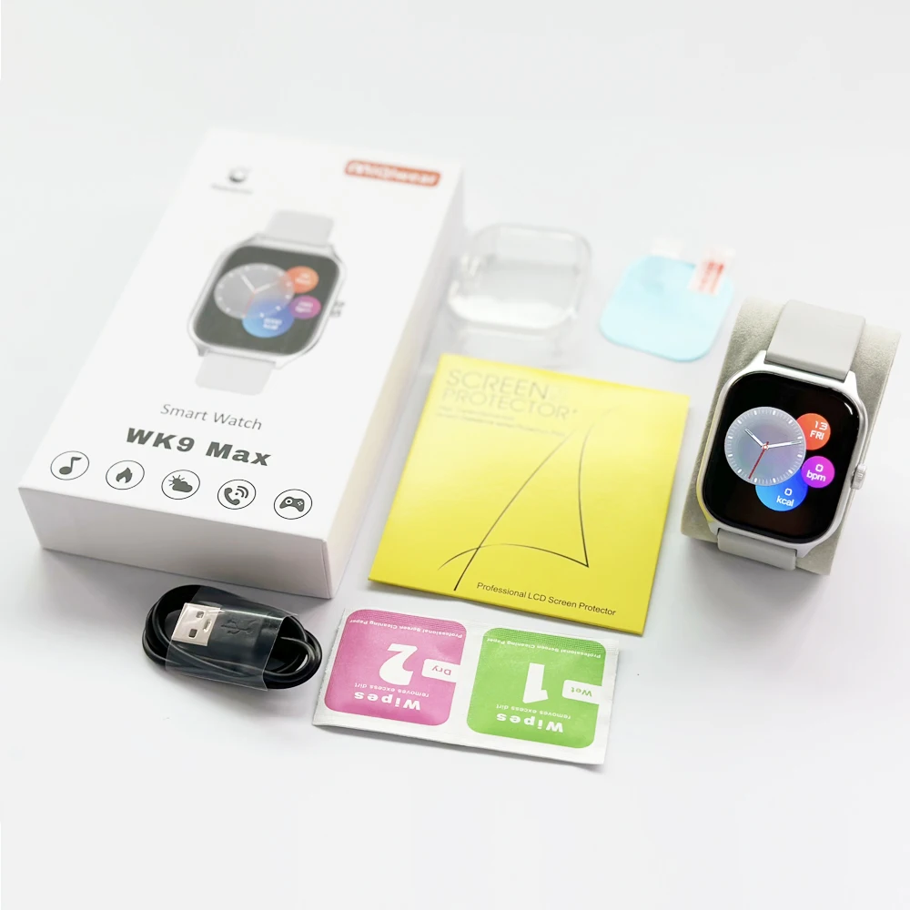 Big Screen Magnetic Charging Bracelet Heart Rate Band Sports Smart Watch IWO9 Series9 Smartwatch WK9 Max Sports Watch Pack of 5 - Image 4