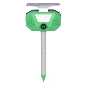 IP66 Solar Powered 9LEDS Ultrasonic Infrared Sensor Animal Car Dog Snake Mouse Bird Repeller Pack of 2