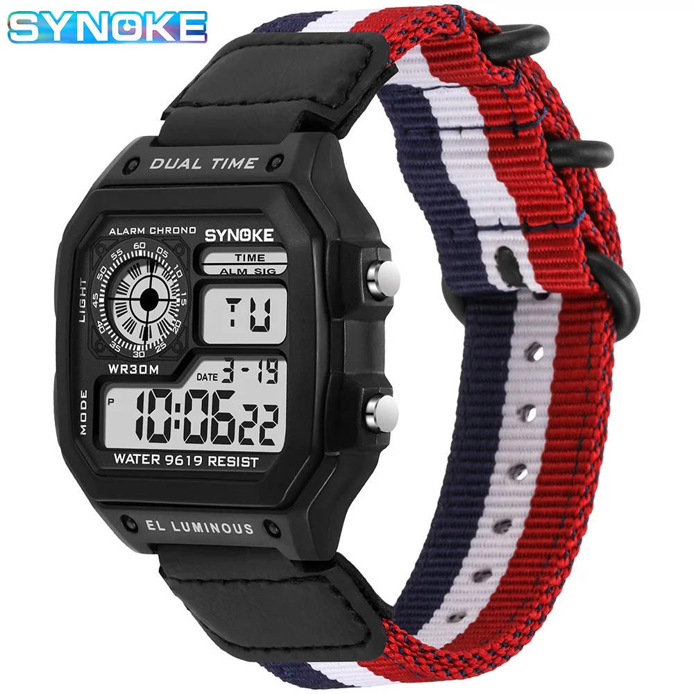 OEM Digital Sports Watch Electronic Plastic Digital Wrist Watch Waterproof LED Display Alarm Stopwatch Wholesale - Image 4