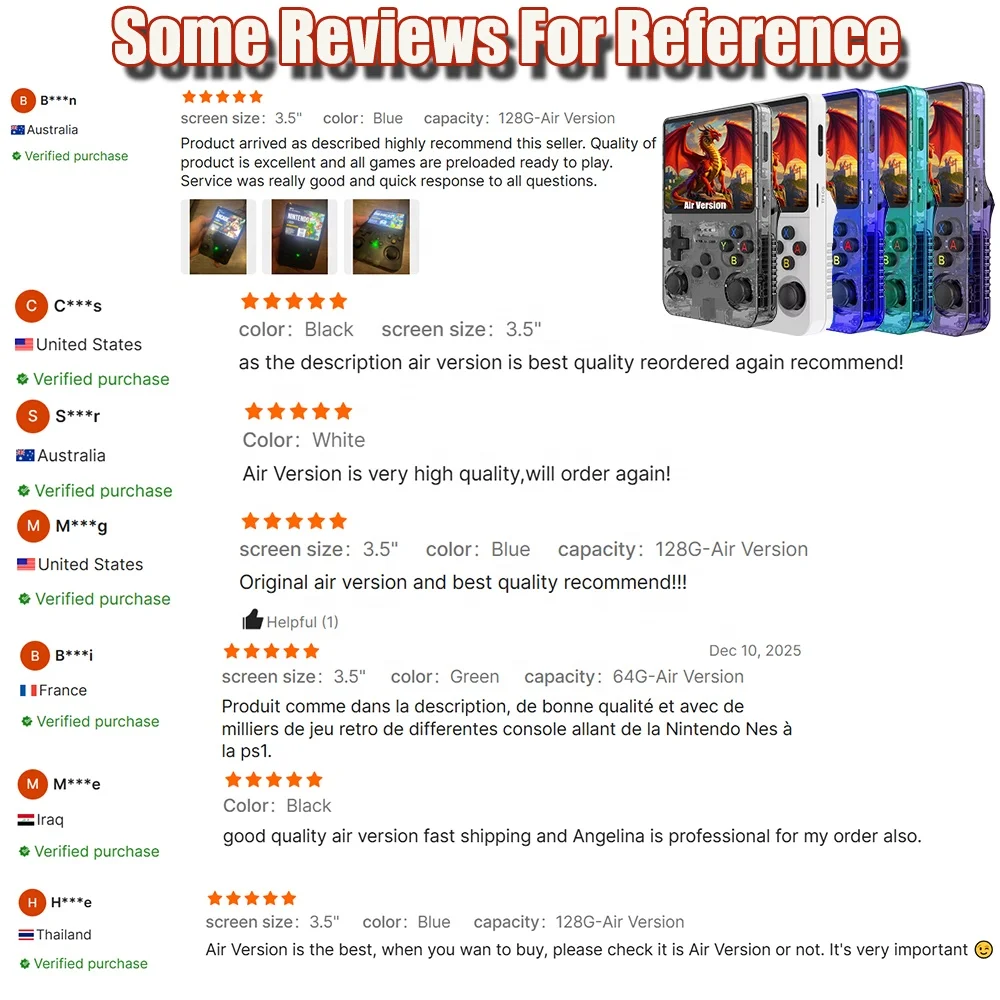 Newly Air Version 128GB R36S PS K36 X6 Mini Portable Retro Video Handheld Game Console - Image 2