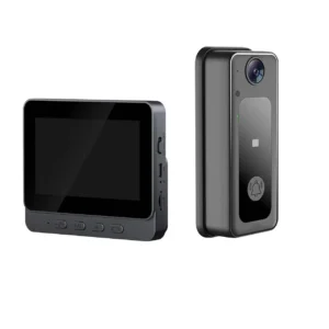 Smart Home Security Ring Wireless Outdoor Video Door Phone with 4.3 Inch Display Screen and Night Vision Two-Way Voice Intercom