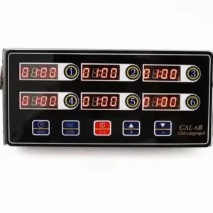 Stainless Steel 6-channel Bakery Kitchen Timer Sixth Key Digital Timing Reminder Hamburger Shop Countdown Loud Alarm Stopwatch Pack of 100