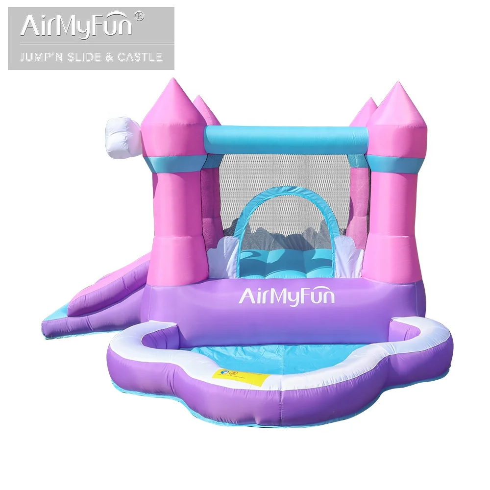 Inflatable Bounce House with Slide Bouncy Castle Jumper Jump Game for Kids Pool with Blower for Kids - Image 4