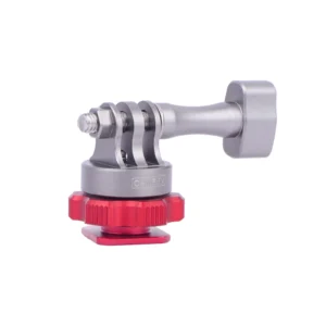 OEM CAME-TV 360° Adjustable Multi-Mount Hot Shoe Adapter Mount Bracket Metal For Go Pro - Titanium