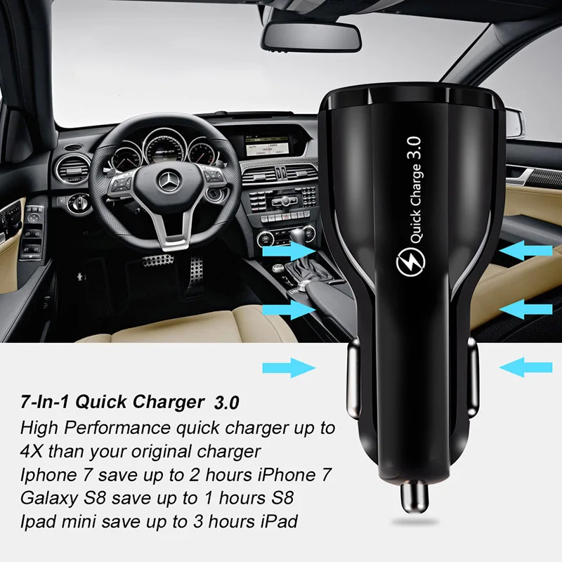 Customized Professional QC3.0 Dual USB Car Charger 30W Mobile Universal Fast Charging Feature Pack of 20 - Image 4