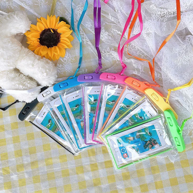 Waterproof Mobile Case Ideal for Swimming Boating Universal Waterproof Mobile Phone Pouch Bag for Outdoor Activities Pack of 50