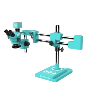 RF4 RF7050TVW-4KC1+144 Trinocular Microscope With 4KC1 Camera and 144 LED Light for Phone Motherboard Repair PCB Maintenance