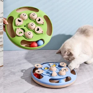 Hot Multifunctional Puzzle Cat Toy with Food Hiding Function Ball and Feather Interactive Toy for Cats and Dogs Pet Products Pack of 100