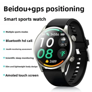 Dual Frequency Positioning Beidou GPS Bluetooth Call Health Weight Loss HighAltitudeAirPressureSOSSmartTrackingWatch Pack of 2