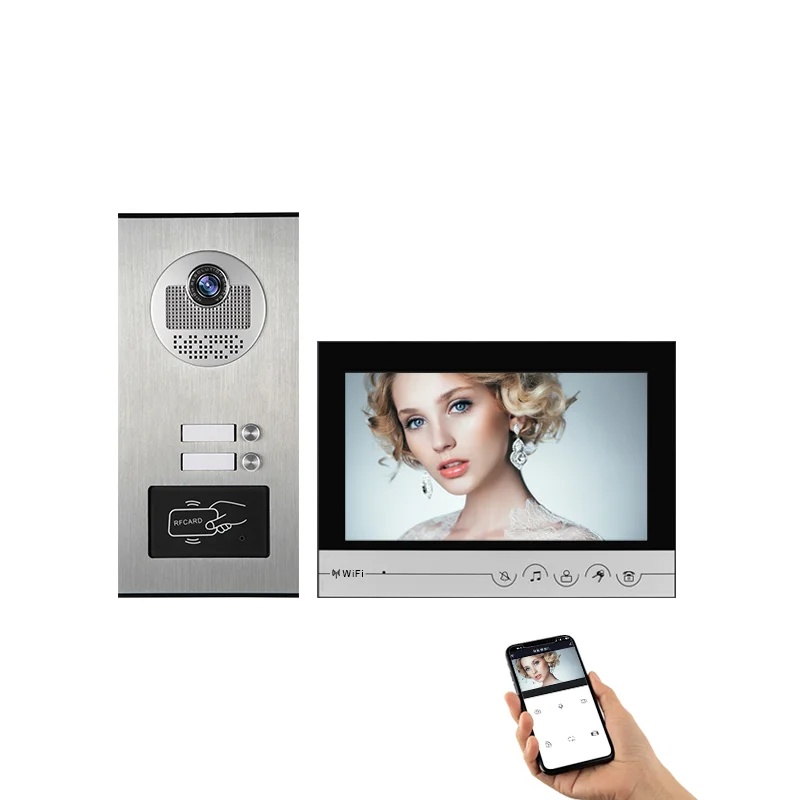 High Quality 9 Inch Screen Smart WIFI Tuya Video Intercom Doorbell System Color Mobile Phone Remote Control Indoor Monitor
