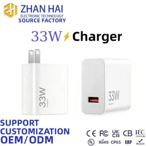 33W Charger Applicable for xiaomi US Standard Fast Charger Plug PD Pps Protocol Suitable for Xiaomi MacBook IPad Fast Charger Pack of 200