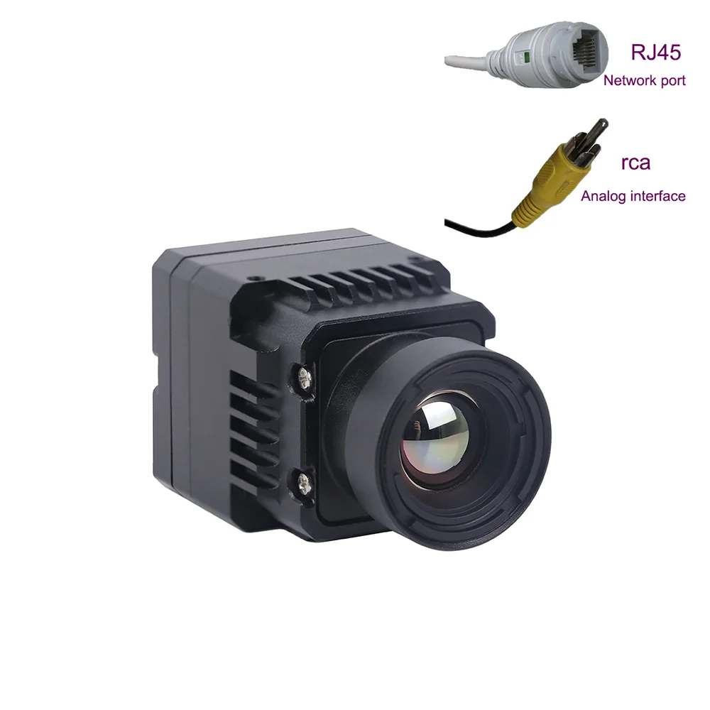 Uncooled LWIR RJ45 CVBS RTSP IP 640x512 Thermal Sensor Camera Module for Robot Arm