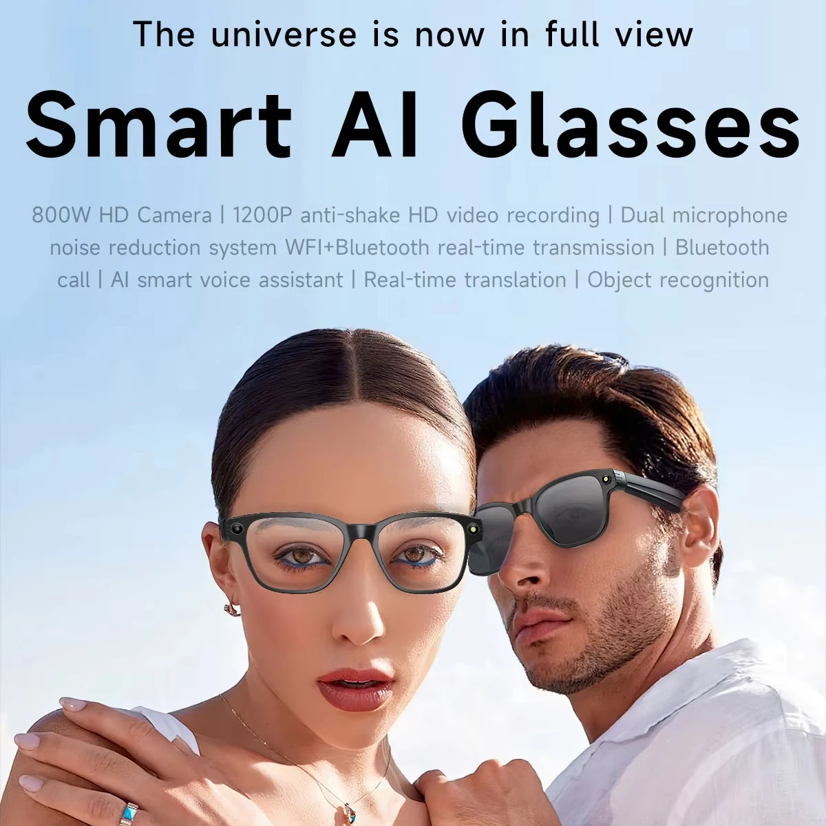 Ai Smart 1080P Eye Glass Smart Glasses with High Quality Camera Innovative Smart Products Pack of 2 - Image 2