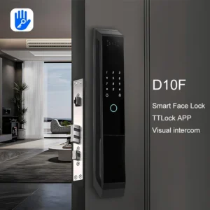 Electric Digital Biometric Fingerprint Lock Wifi Door TTlock Keyless Door Lock With 3D Face Recognition Access Smart Door Lock