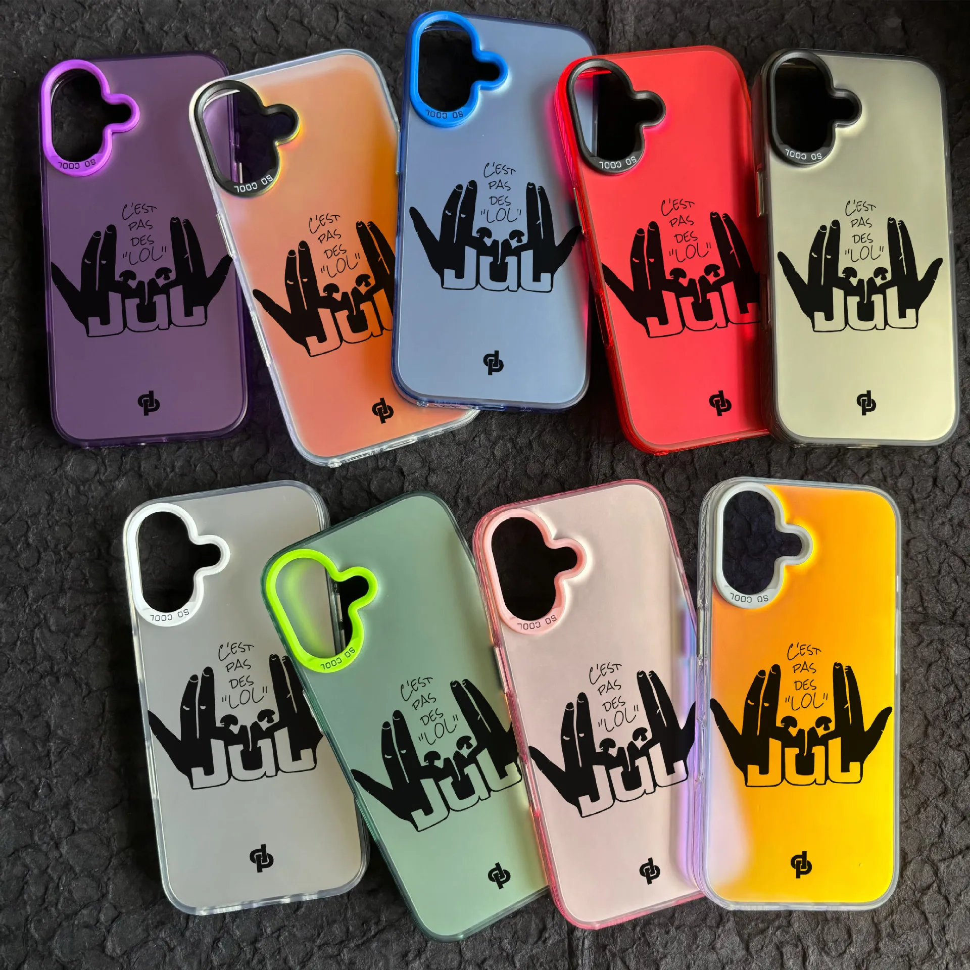 Trendy Designer PC Case Shell 8 Xr Xs 11 12 13 14 Mini 15 16 Plus Pro Max Coque Jul Mobile Phone Cases for iPhone 7 Pack of 10