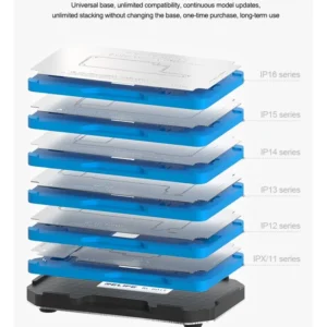 RELIFE RL-601T 31 in 1 iPhone X-17 PM 16E Motherboard Middle Layer Board Plant Tin Platform 3D BGA Reballing Stencil Repair Kit