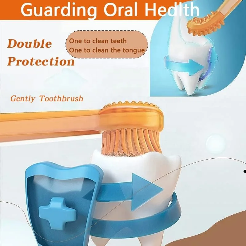 Dog Grooming 360 Degree Small Dog Silicone Toothbrush Kit with Storage Box for Pet Grooming Pack of 10 - Image 2