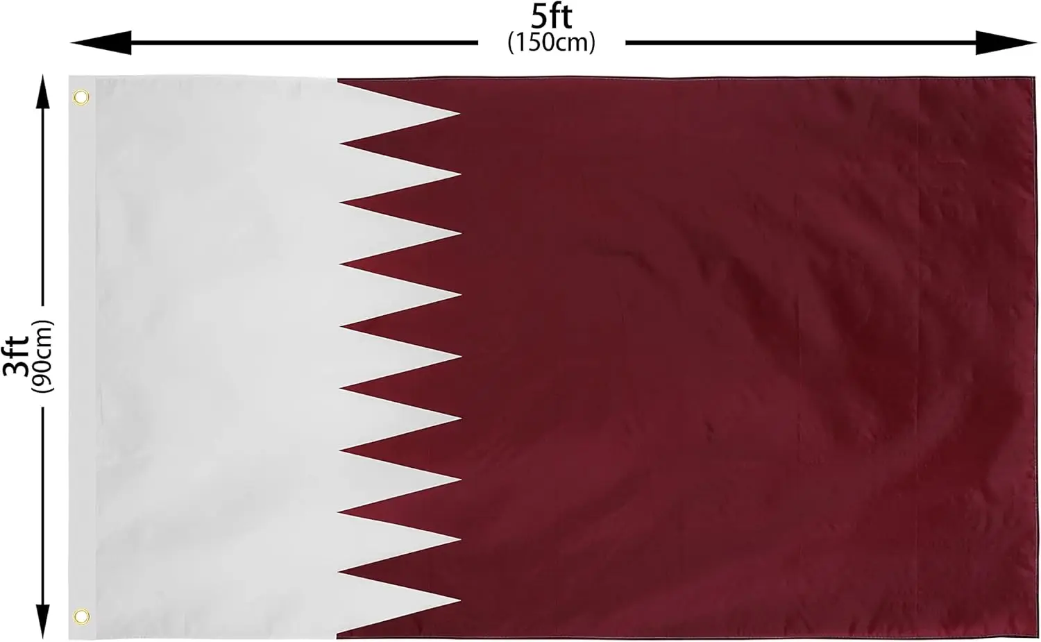Reusable Rectangle Car Window Flag Qatar Flag Digital Printing Hanging Portable Travel Home Advertising Display Made Durable Pack of 10 - Image 3