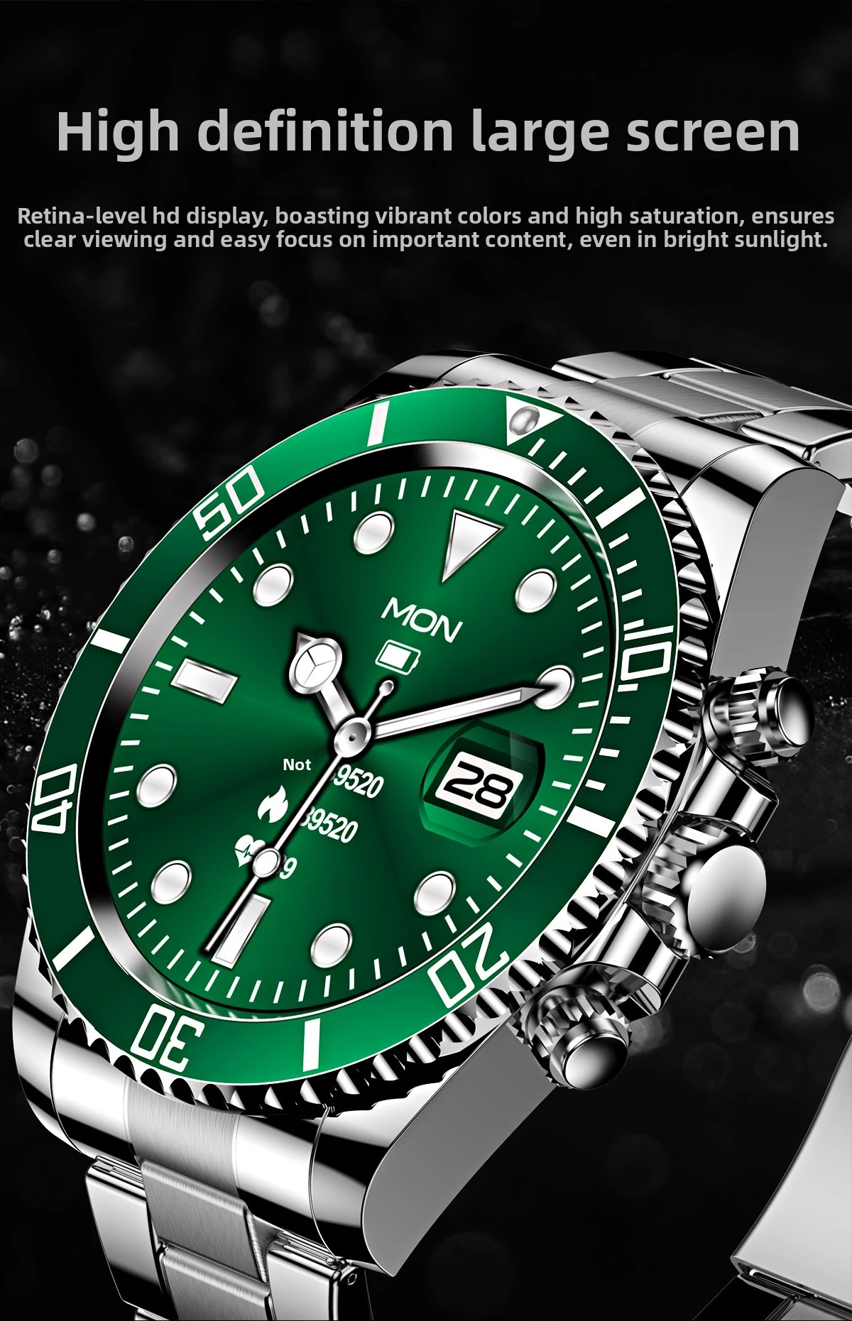 Best-selling New Model AW12 Electric Bluetooth Calling Smart Watch Rotation Feature Music/heart Rate/blood Pressure Detection Pack of 2 - Image 2