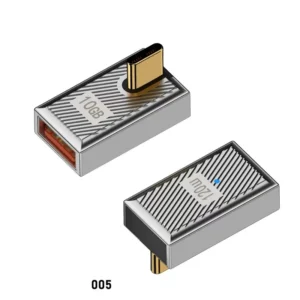 USB Type-C DC Adapter 120W Fast Charging Zinc Alloy 10Gbps Transmission Converter for Laptop Mobile Phone LED Short Circuit Pack of 100