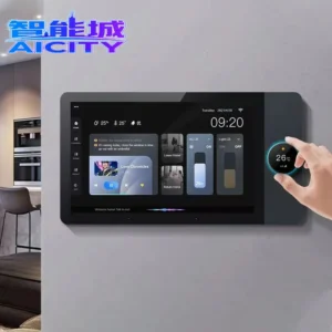 New 8'' Inch Tuya HD LCD Touch Control Android Smart Home Gateway Panel with 2 Gang Relays and 2 Speakers Music Center Panel