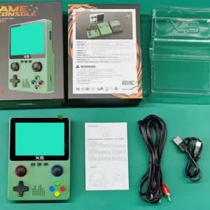 New Features X6 Handheld Game Console 3.5 Inch Screen Portable Handheld Game Console 10000+ Classic Games Kids Gifts