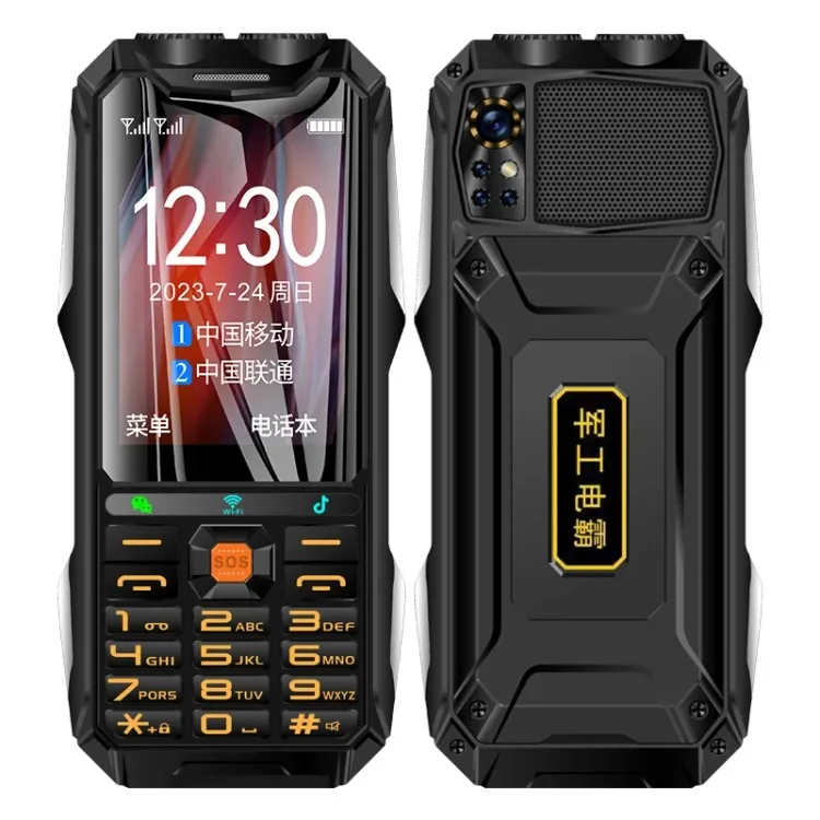Q9+ Rugged Brand New 4G LTE Mobile Phone 3.5inches 2GB RAM 16GB ROM Dual SIM Cards Long Battery Life (5400mAh) Shockproof