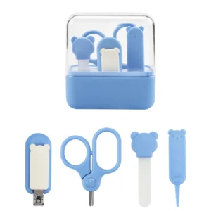 4-in-1 Newborn Nail Care Kit Baby Nail Clippers Set with Safety Guard Newborn Gift for Grooming Products