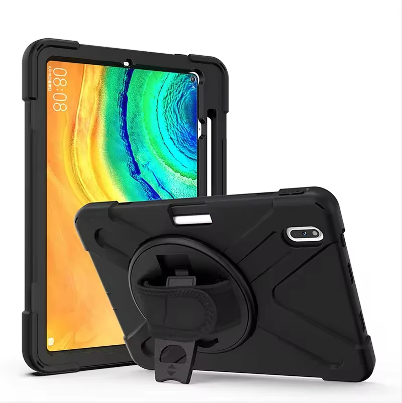 Armored Shockproof Kickstand Case Cover for MatePad Pro 10.8/10.8 5G Private Mold Universal Shoulder Strap 360 Rotation Palm - Image 2