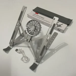 Laptop Cooler Stand Foldable Tablet Computer Cooling Pad Portable Stand for 16-18 Inch Tablet Laptop Desktop Radiator With Fans Pack of 5