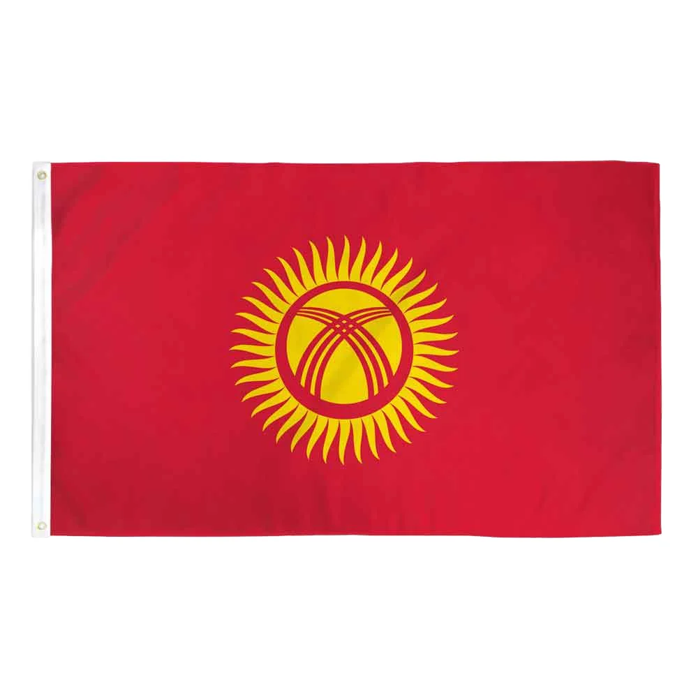 Promotional 100% Polyester Kazakhstan Car Flag Customized High Quality for All Countries 30*45cm Digital Printed Car Windows Pack of 50