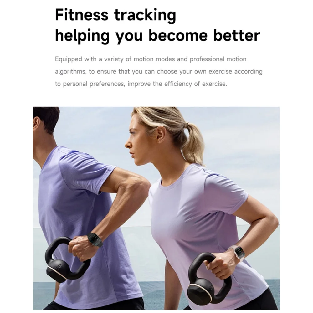 New Fashion T1 Smart Watch for Unisex Breathing Training Multiple Sport Modes Message Reminder Health Monitor Reloj Inteligente - Image 3