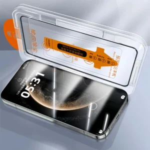 5Pcs Ultra HD 8K Dust Free Screen Protector 16 15 14 13 12 11 Pro Max 16e Plus 17 Air Glass Easy Installation Box For IPhone 17