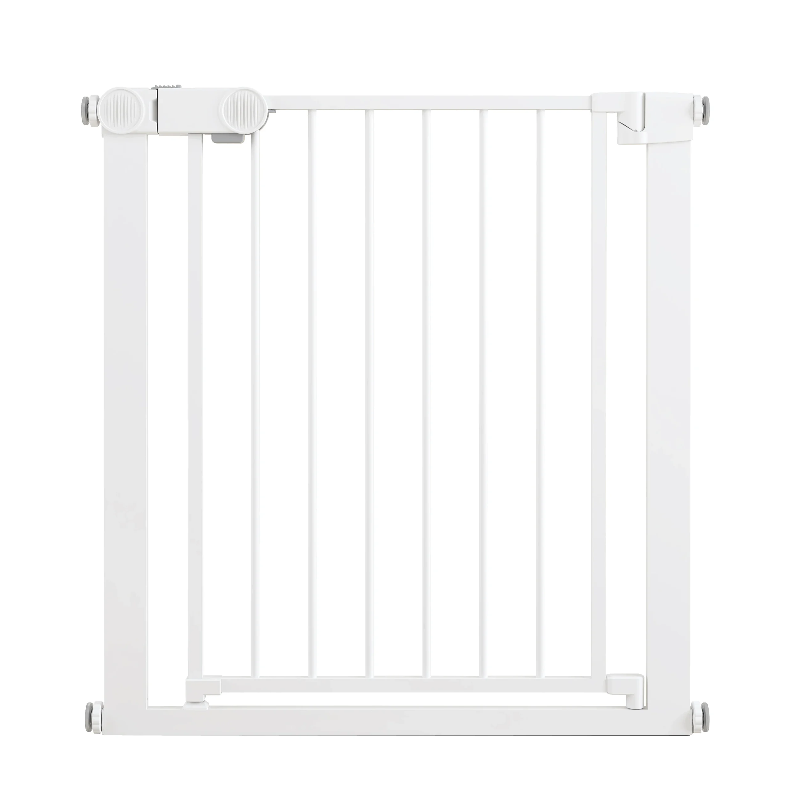 Extra Wide Pet Gate with Small Pet Door Includes 4-Inch Extension and Pressure Wall Mount Kit Solid Pattern for Dogs Pack of 5 - Image 2