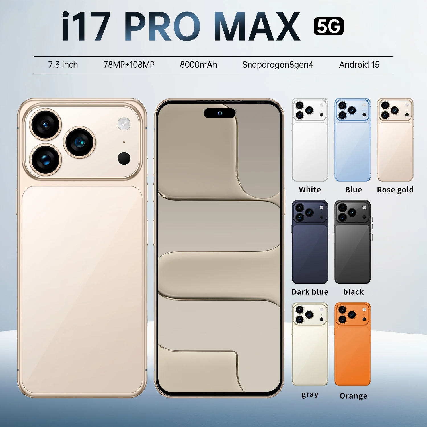 New Arrived I17 Pro Mobile Phones Dual Sim Version I17ProMax Smartphone 16gb+1tb Cell Phones - Image 4