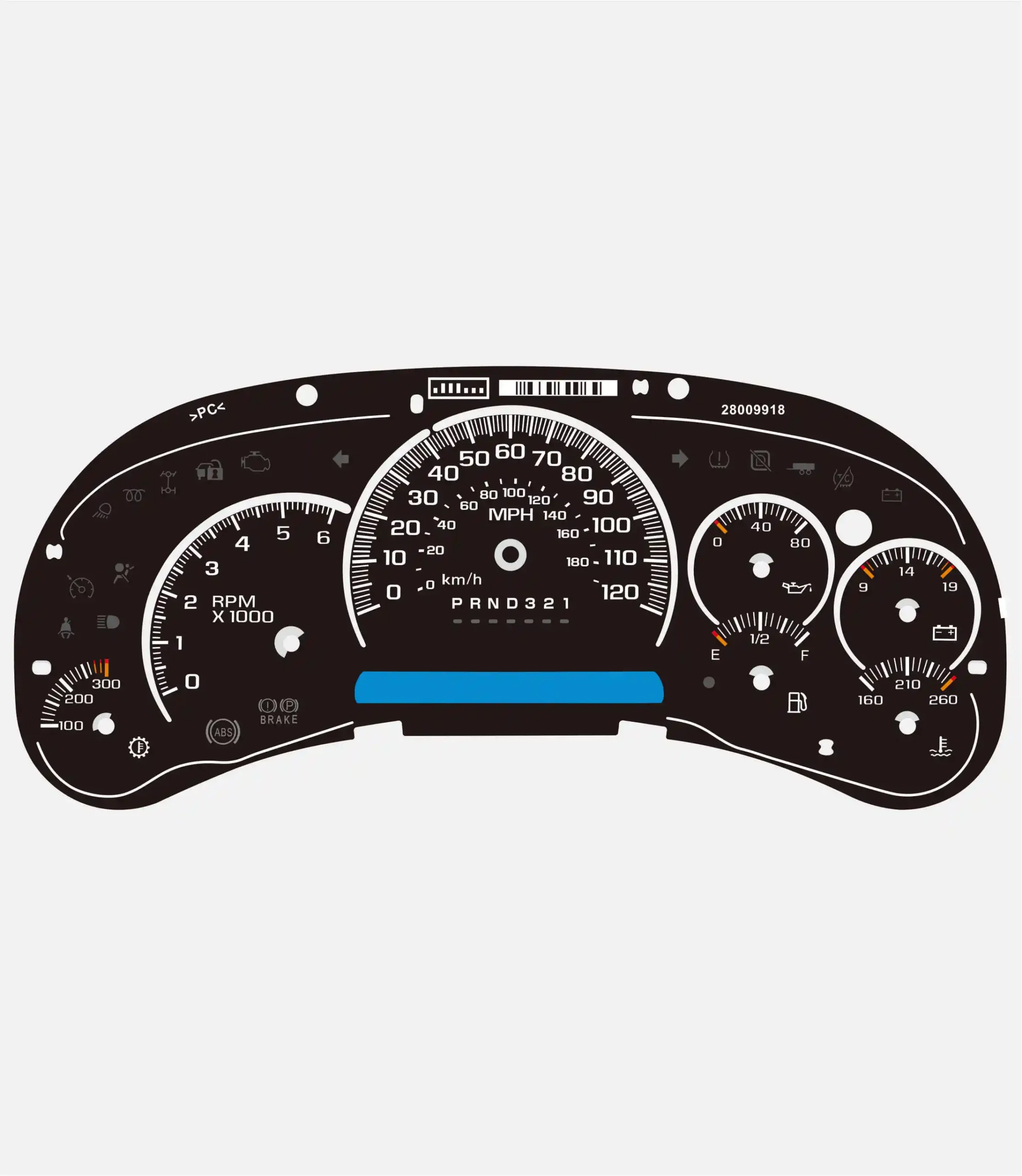 Custom Screen Printing Speedometer Display Panels for Honda Motorcycles 4 Stroke Car Dashboard Tachometer Speedometer Sticker Pack of 100 - Image 4