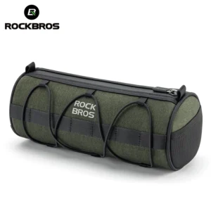ROCKBROS Bicycle Handlebar Bag Quick Release Durable Pouch E-bike Bags Scooter Bike Handlebar Tool Bag Roll Pack of 2