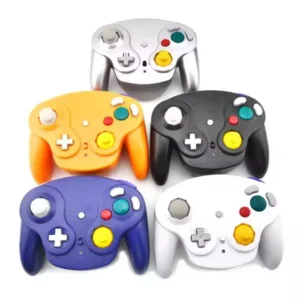 Wireless Gamepad Controller for NGC Game Console 2.4G Adapter Wireless Joystick for GameCube Control Pack of 5