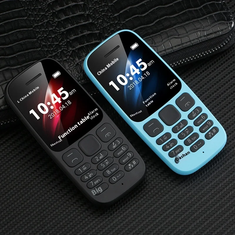 2G GMS Mobile Phone Keypad Straight Plate Button Dual SIM Card Non-Smart Non-Intelligent Privacy Protected Wireless Telephone Pack of 2 - Image 2