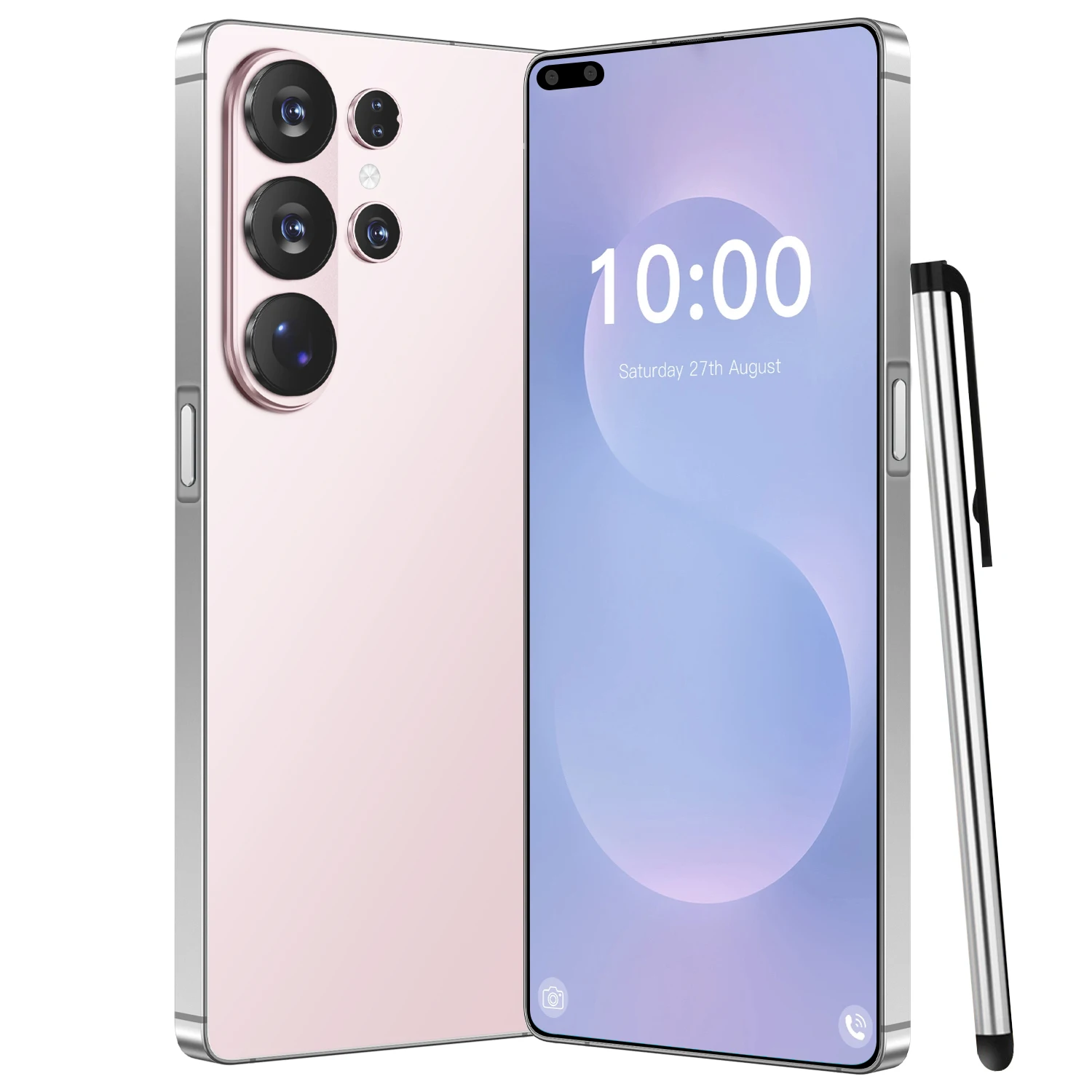 Metallic Frame S26 Ultra 5G Smartphone 7.3 Inch 2K 16GB+1TB Android 15 Deca Core Global Version Dual SIM Mobile Phones