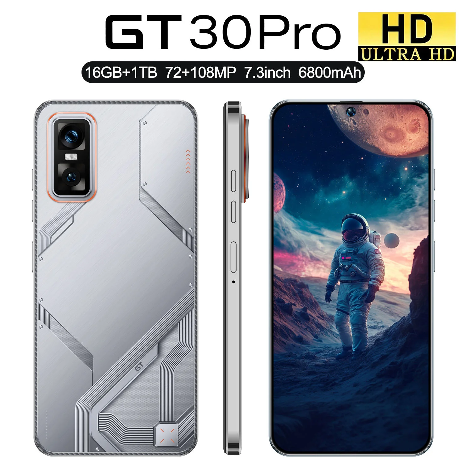 Attention to Detail New GT30 Pro 16G 1TB Octa Core 5G Gaming Smartphone AMOLED 144Hz 108MP CDMA LTE 120W Quick Charge - Image 4