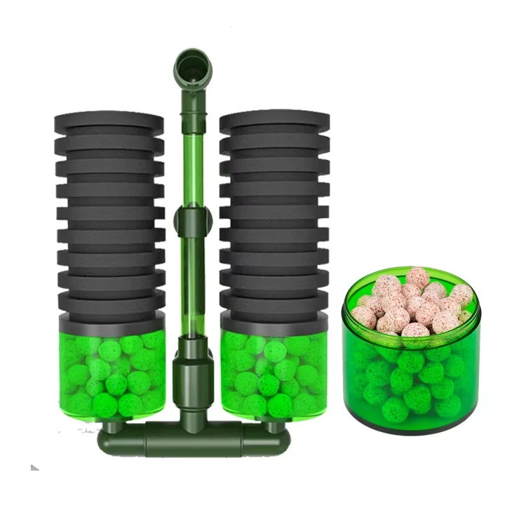 Raffy Double-Headed Eco-Friendly Biochemical Sponge Filter 100L Small Water Fairy Fish Pond Durable Modern Plastic Aquarium Pack of 48 - Image 2