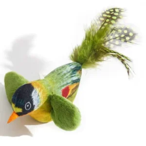 Viscose Bird Simulation Cat Toy with Sound Scratch-Resistant Boredom Relief & Hanging Design for Kittens Pack of 2