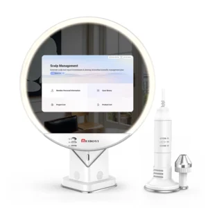 Meiboyi AI Mirror Screen Handheld HD Hair Follicles Scalp Detector Digital Scalp Analyzer AI Hair Analyzsis HD Camera