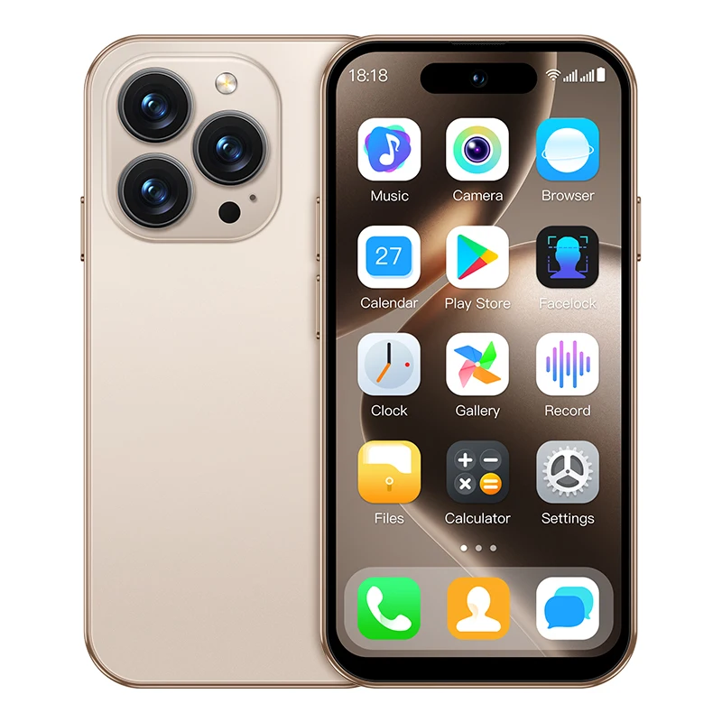 ONEMYTH M16 Pro Mini Smartphone 2GB RAM 16GB ROM 4" Display 5MP Camera Dual SIM Card Android10.0 3G Mobile Phone With Play Store Pack of 5