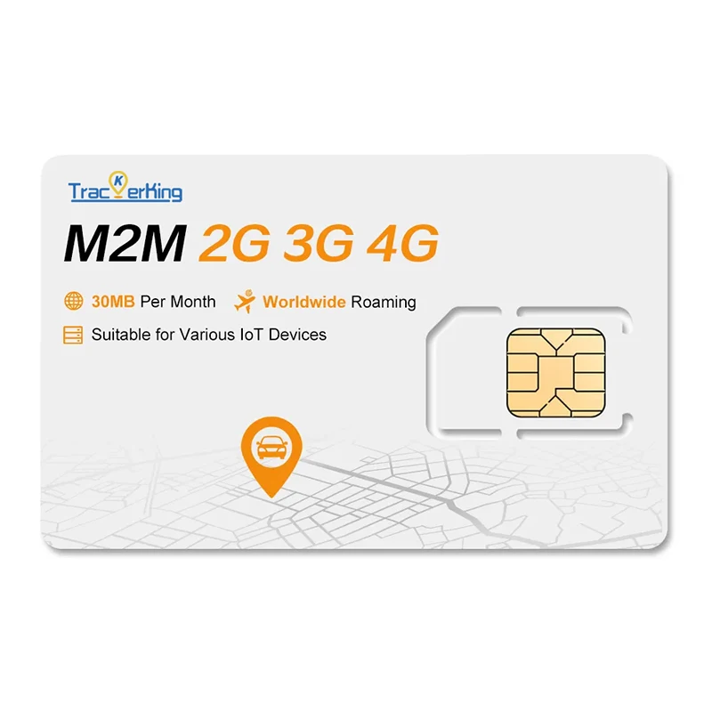 International SIM Card IOT Card 30MB/Month for One Year TrackerKing Gps M2M 2G/3G/4G Sim Card Used on GPS Car Tracker