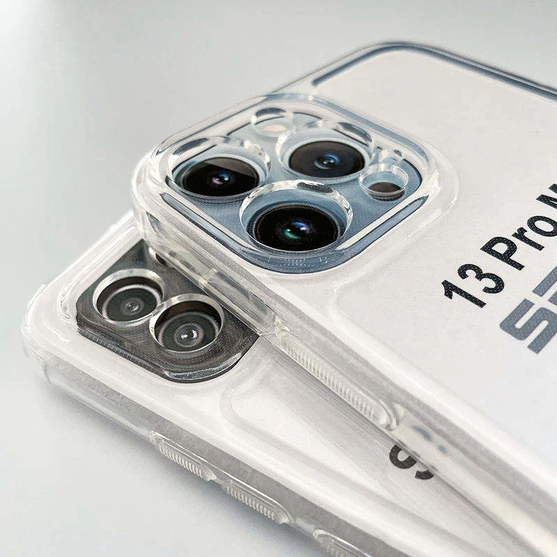 Transparent Case Mobile Phone Cases 13 14 15 16 17 Pro Max Air Shockproof Mobile Cover for iPhone 12 Pack of 10