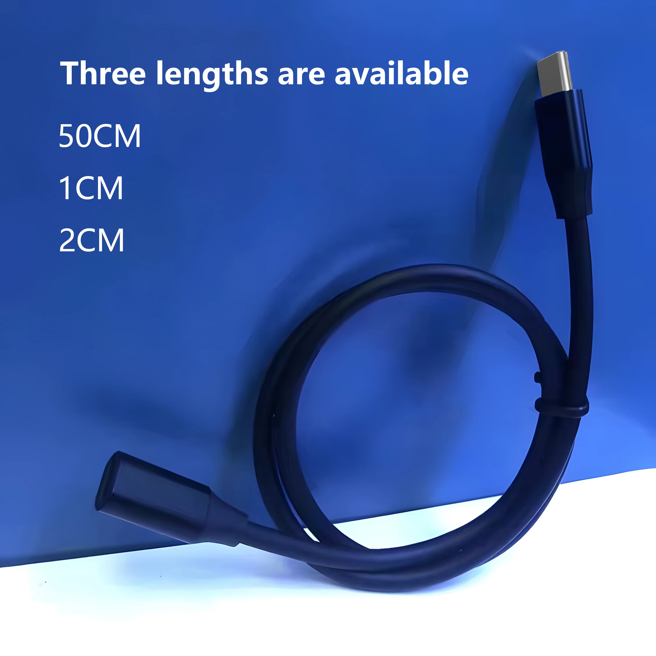 1M Aluminum Alloy USB C to L Extension Cable USB 3.1 Type C Male to Female Data for Mobile Phone Charging and Data Transmission Pack of 100 - Image 3