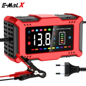 Intelligent Pulse Repair Multiple protection 12v 6A EU/US/UK/AU Car Motorcycle Battery Charger with CE FCC UL